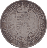 1899 HALFCROWN ( FINE ) - HALFCROWN - Cambridgeshire Coins
