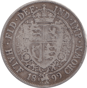 1899 HALFCROWN ( FINE ) - HALFCROWN - Cambridgeshire Coins