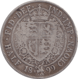 1899 HALFCROWN ( FINE ) - HALFCROWN - Cambridgeshire Coins