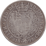 1899 HALFCROWN ( FINE ) - HALFCROWN - Cambridgeshire Coins