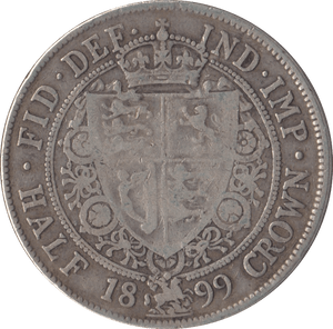 1899 HALFCROWN ( FINE ) - HALFCROWNS - Cambridgeshire Coins
