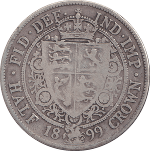 1899 HALFCROWN ( FINE ) - WORLD COINS - Cambridgeshire Coins