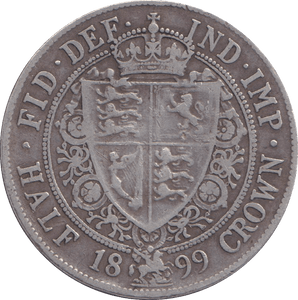 1899 HALFCROWN ( GF ) - HALFCROWN - Cambridgeshire Coins