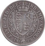 1899 HALFCROWN ( GF ) - HALFCROWN - Cambridgeshire Coins