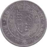1899 HALFCROWN ( GF ) - HALFCROWN - Cambridgeshire Coins