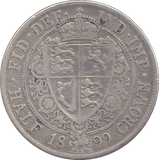 1899 HALFCROWN ( GF ) - HALFCROWN - Cambridgeshire Coins
