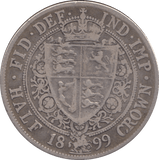 1899 HALFCROWN ( GF ) - Halfcrown - Cambridgeshire Coins