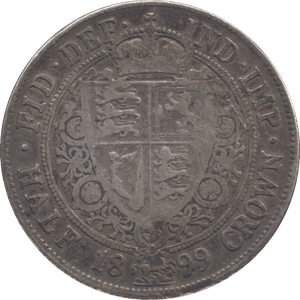 1899 HALFCROWN ( GF ) - HALFCROWN - Cambridgeshire Coins