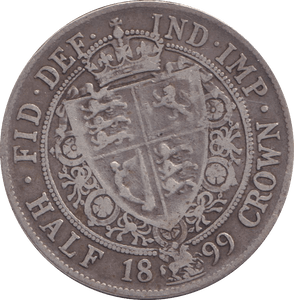 1899 HALFCROWN ( GVF ) - HALFCROWN - Cambridgeshire Coins