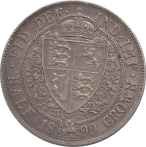 1899 HALFCROWN ( GVF ) - HALFCROWN - Cambridgeshire Coins