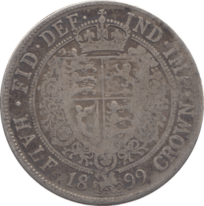 1899 HALFCROWN ( NF ) - HALFCROWN - Cambridgeshire Coins