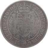 1899 HALFCROWN ( NF ) - HALFCROWN - Cambridgeshire Coins