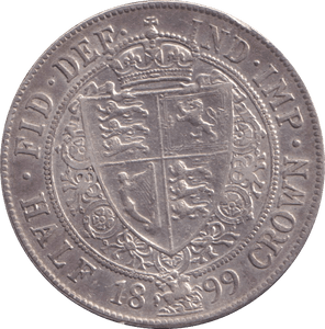 1899 HALFCROWN ( VF ) - HALFCROWN - Cambridgeshire Coins