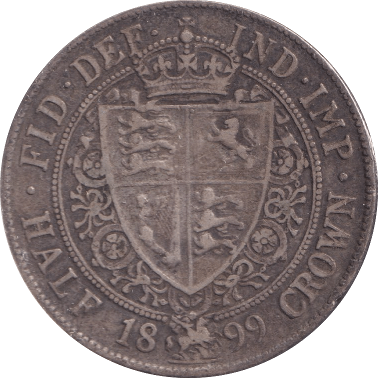 1899 HALFCROWN ( VF ) - Halfcrown - Cambridgeshire Coins