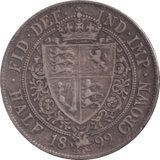 1899 HALFCROWN ( VF ) - Halfcrown - Cambridgeshire Coins