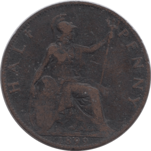 1899 HALFPENNY ( FINE ) - Halfpenny - Cambridgeshire Coins