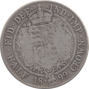 1899 HALFROWN ( NF ) - HALFCROWN - Cambridgeshire Coins