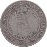 1899 HALFROWN ( NF ) - HALFCROWN - Cambridgeshire Coins