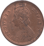 1899 INDIA 1/12 ANNA - WORLD COINS - Cambridgeshire Coins