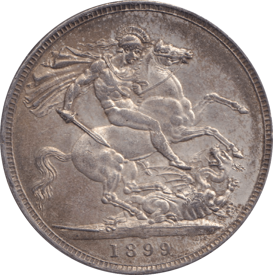 1899 LXII CROWN ( AUNC ) - CROWN - Cambridgeshire Coins