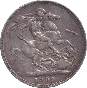 1899 LXIII CROWN ( FINE ) - CROWN - Cambridgeshire Coins