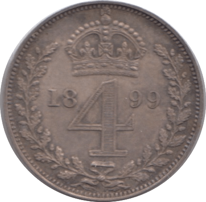 1899 MAUNDY FOURPENCE ( UNC ) - MAUNDY FOURPENCE - Cambridgeshire Coins