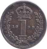 1899 MAUNDY ONE PENNY ( EF ) - MAUNDY ONE PENNY - Cambridgeshire Coins
