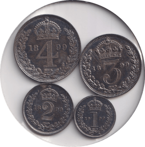 1899 MAUNDY SET VICTORIA - Maundy Set - Cambridgeshire Coins