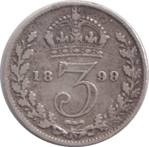 1899 MAUNDY THREEPENCE ( FINE ) - MAUNDY THREEPENCE - Cambridgeshire Coins