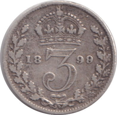1899 MAUNDY THREEPENCE ( FINE ) - MAUNDY THREEPENCE - Cambridgeshire Coins
