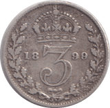 1899 MAUNDY THREEPENCE ( FINE ) - MAUNDY THREEPENCE - Cambridgeshire Coins