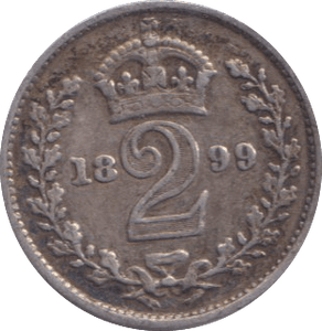 1899 MAUNDY TWOPENCE ( FINE ) - MAUNDY TWOPENCE - Cambridgeshire Coins