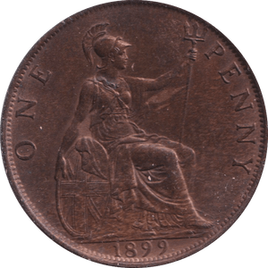 1899 PENNY ( AUNC ) - PENNY - Cambridgeshire Coins
