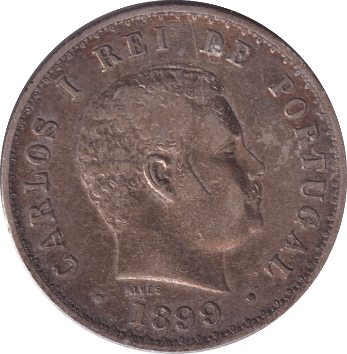 1899 PORTUGAL 500 REIS - WORLD COINS - Cambridgeshire Coins