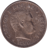 1899 PORTUGAL 500 REIS - WORLD COINS - Cambridgeshire Coins