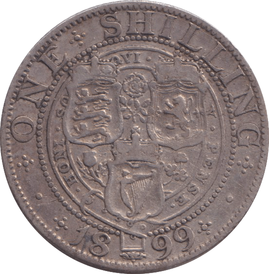1899 SHILLING ( GVF ) 3 - SHILLING - Cambridgeshire Coins