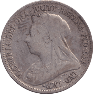 1899 SHILLING ( GVF ) 3 - SHILLING - Cambridgeshire Coins