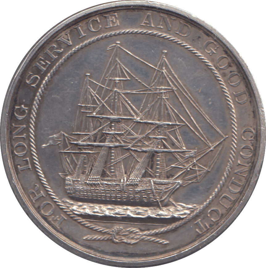 1899 SILVER ROYAL NAVY MEDALLION - MEDALS & MEDALLIONS - Cambridgeshire Coins