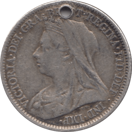 1899 SILVER SIXPENCE LOVE TOKEN - OTHER TOKENS - Cambridgeshire Coins