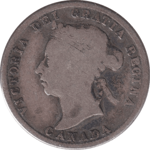 1899 SILVER TWENTY FIVE CENTS - SILVER WORLD COINS - Cambridgeshire Coins