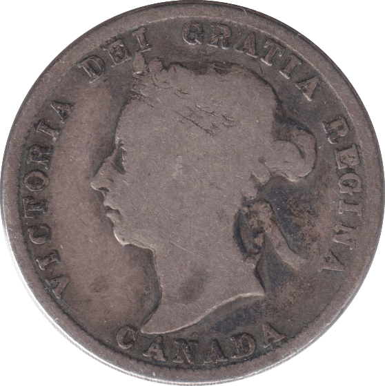 1899 SILVER TWENTY FIVE CENTS - SILVER WORLD COINS - Cambridgeshire Coins