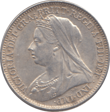 1899 SIXPENCE ( EF ) - SIXPENCE - Cambridgeshire Coins