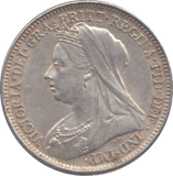 1899 SIXPENCE ( EF ) - SIXPENCE - Cambridgeshire Coins