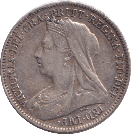 1899 SIXPENCE ( EF ) - SIXPENCE - Cambridgeshire Coins