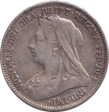 1899 SIXPENCE ( EF ) - SIXPENCE - Cambridgeshire Coins