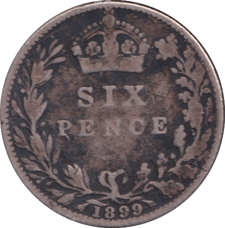 1899 SIXPENCE ( FINE ) - SIXPENCE - Cambridgeshire Coins