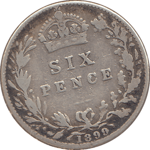 1899 SIXPENCE ( FINE ) - SIXPENCE - Cambridgeshire Coins