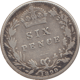 1899 SIXPENCE ( FINE ) - SIXPENCE - Cambridgeshire Coins
