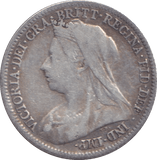 1899 SIXPENCE ( FINE ) - SIXPENCE - Cambridgeshire Coins