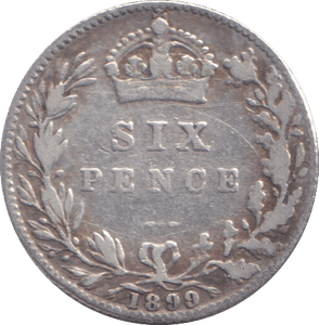 1899 SIXPENCE ( FINE ) - SIXPENCE - Cambridgeshire Coins